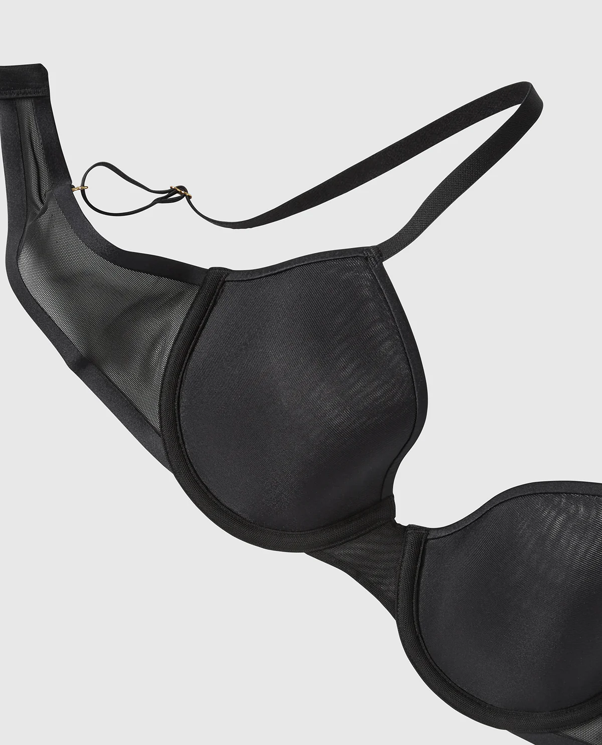 Spacer Foam Lightly Lined Mesh Demi Bra - Image 2