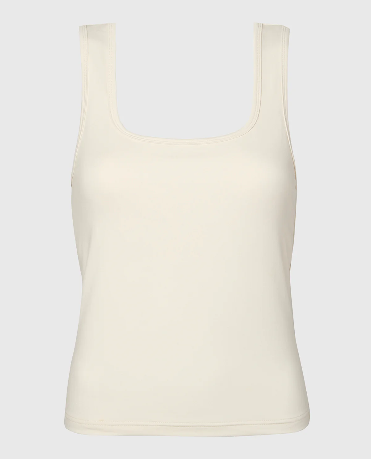 Square Neck Sleep Tank in Egret - Image 4