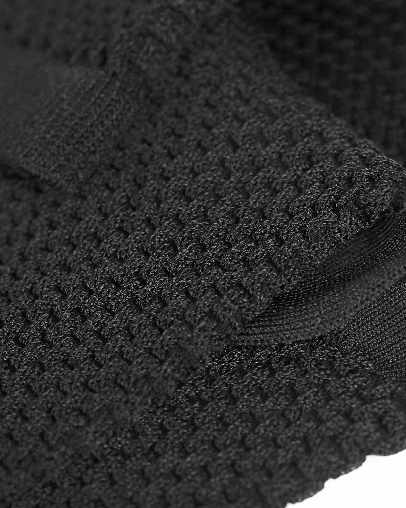Textured Crew Socks in Black - Image 3