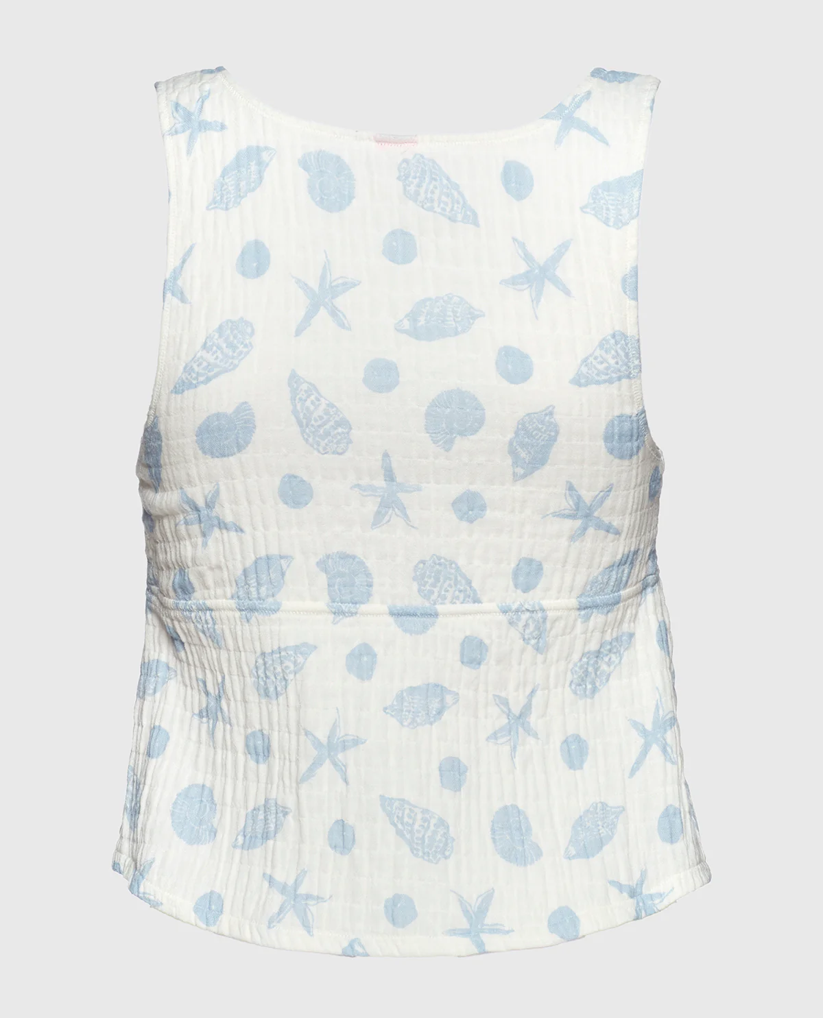 Textured Pajama Tank in She Sells Sea Shells - Image 5