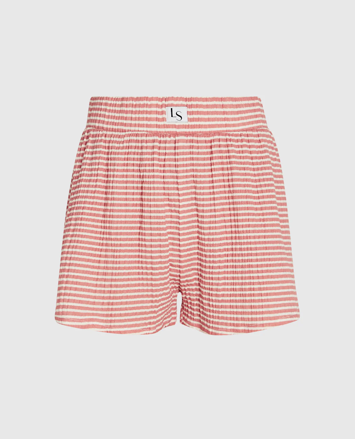 Textured Sleep Short in Elemental Stripe - Image 4