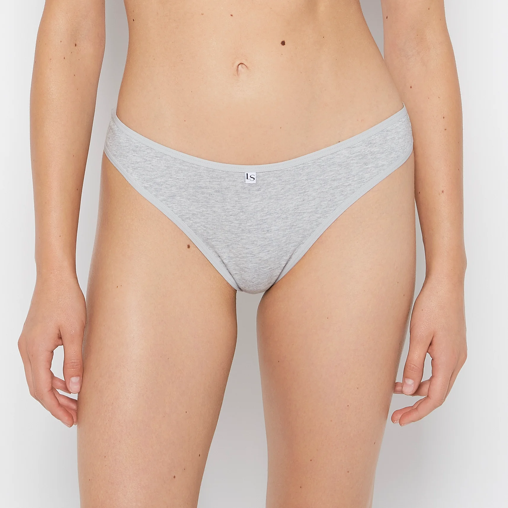 Thong Panty in Cool Gray Heather