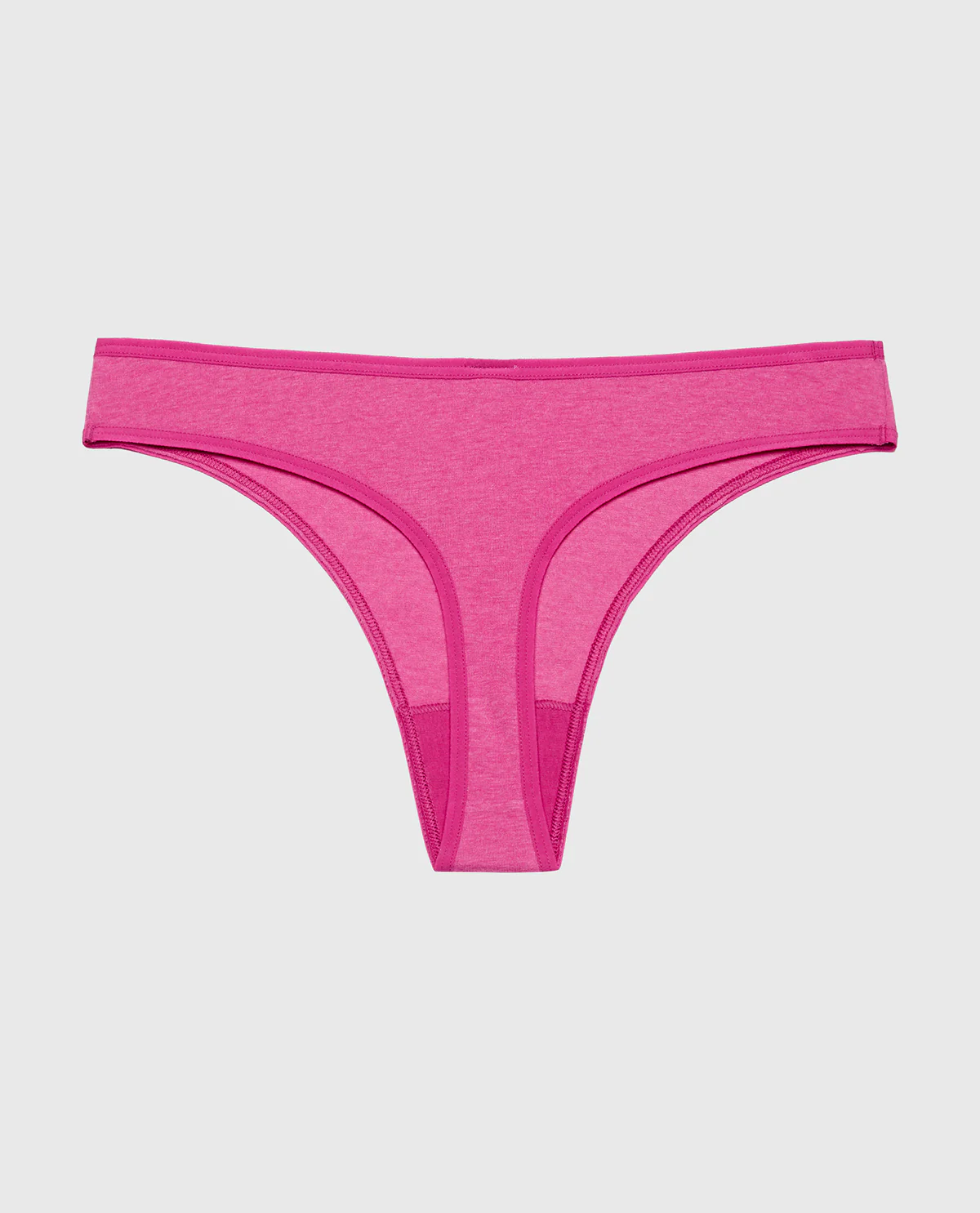 Thong Panty in Fuchsia Red Heather - Image 5