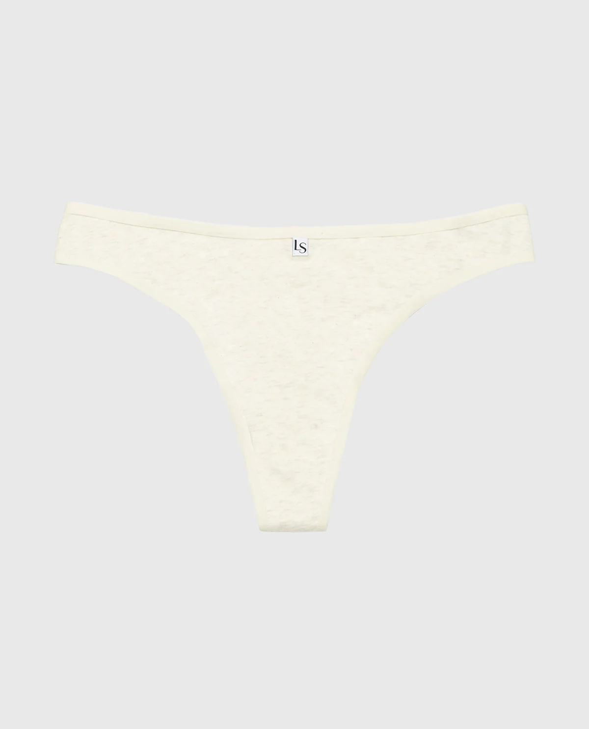 Thong Panty in Oatmeal Heather - Image 4
