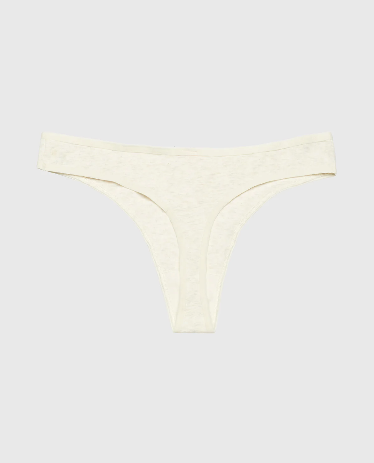 Thong Panty in Oatmeal Heather - Image 5