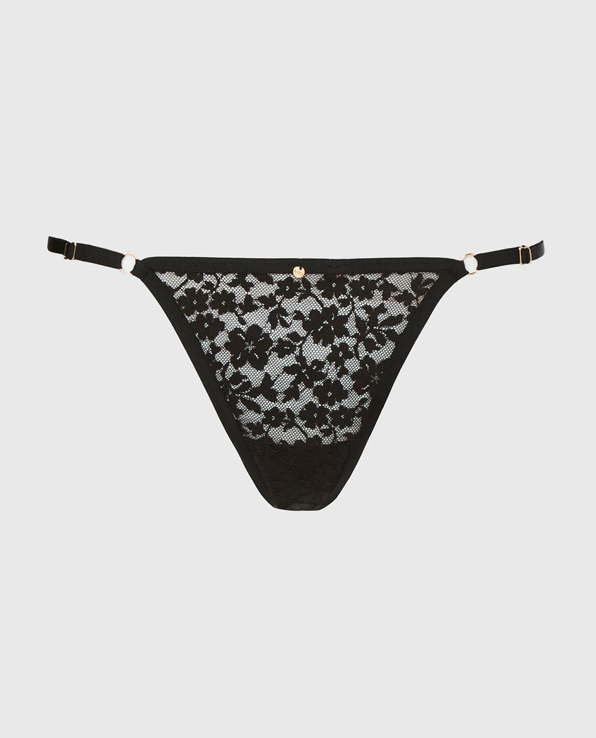 Thong Panty in Tuxedo Black - Image 4