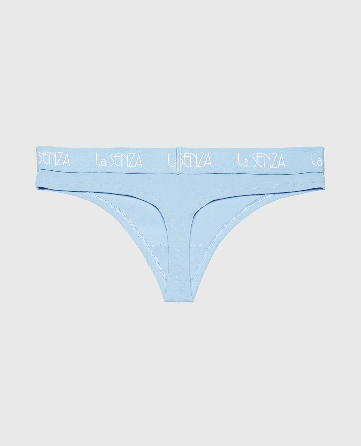 Thong Panty with Art Deco Logo in Glacier Lake - Image 5