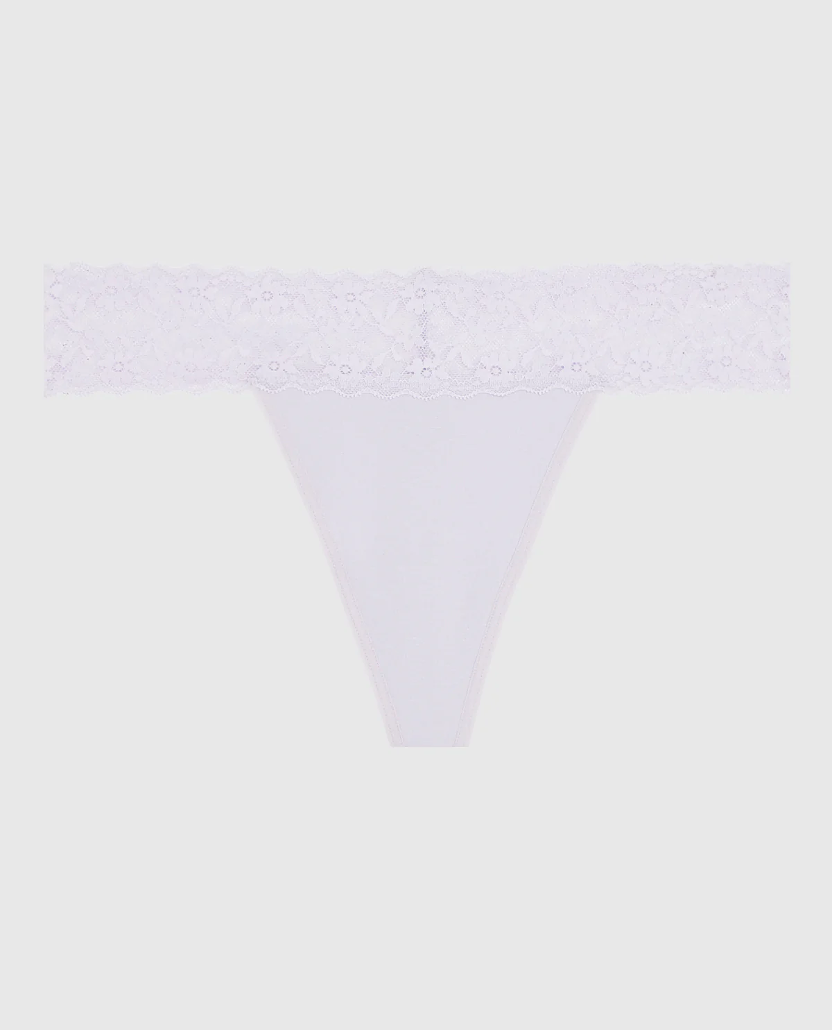 Thong Panty with Lace in Lavender Cake - Image 4