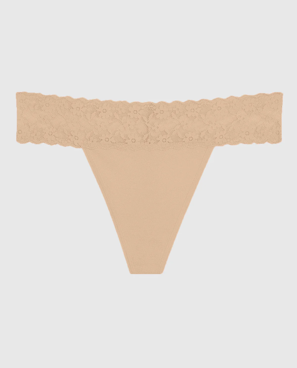 Thong Panty with Lace Trim - Image 4