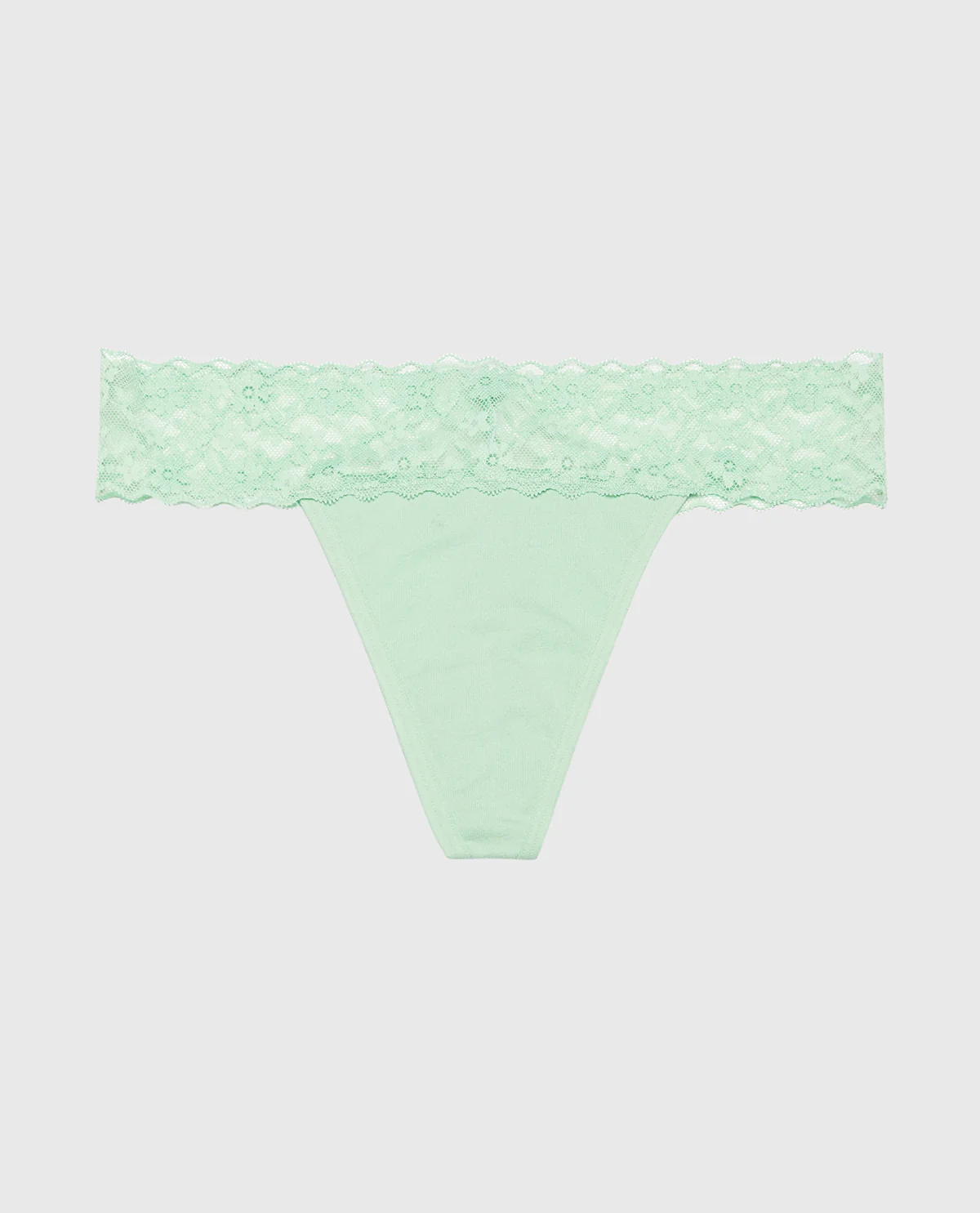 Thong Panty With Lace Trim in Hemlock - Image 5