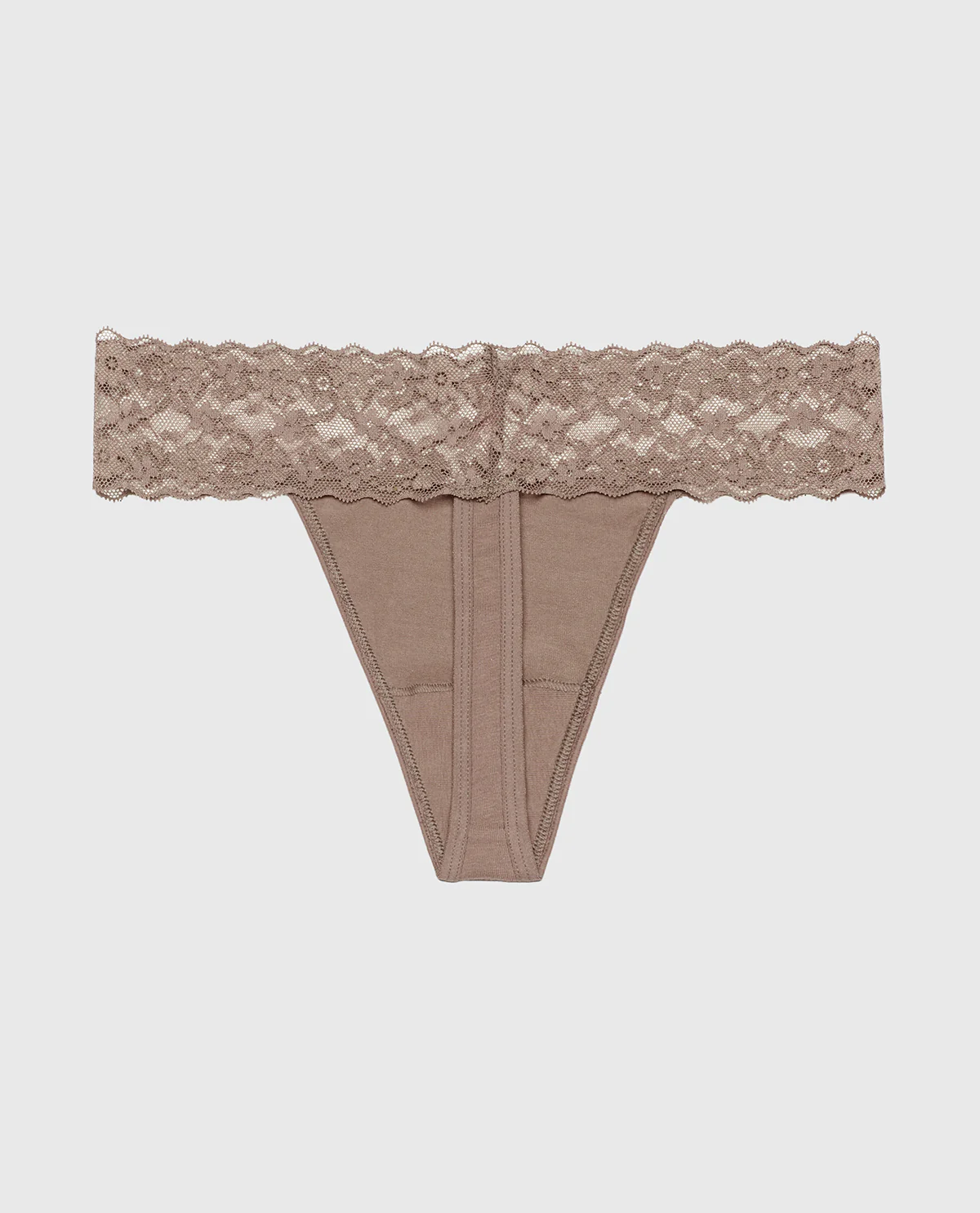 Thong Panty With Lace Trim in Leafless Tree - Image 5