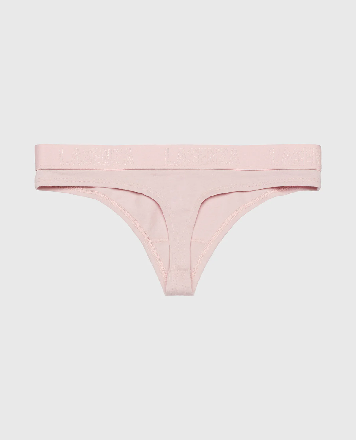 Thong Panty with Logo Band in Iced Lilac - Image 5
