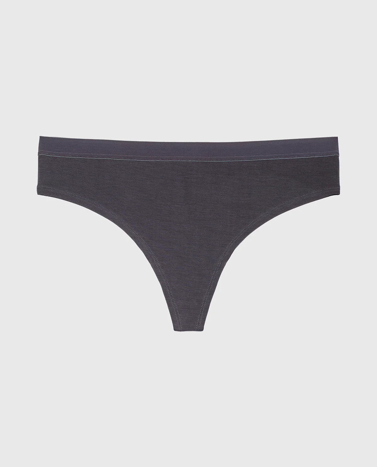 Thong Panty With Vanishing Trim in Ebony - Image 4