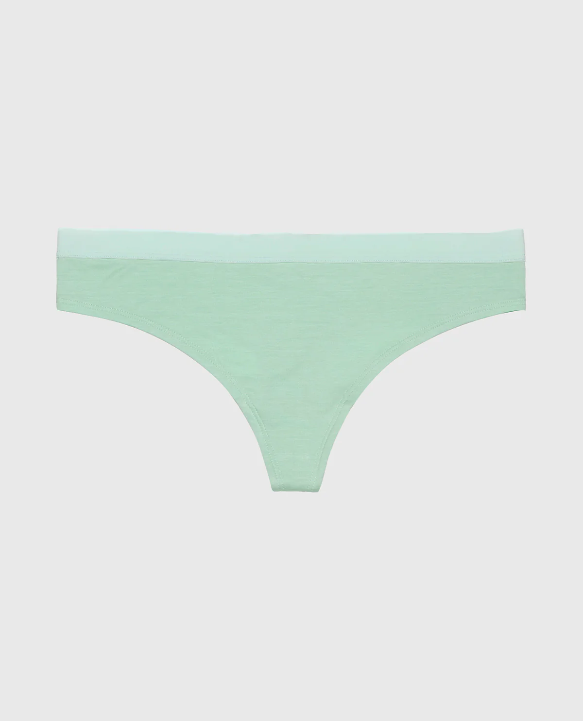 Thong Panty with Vanishing Trim in Mist Green - Image 4
