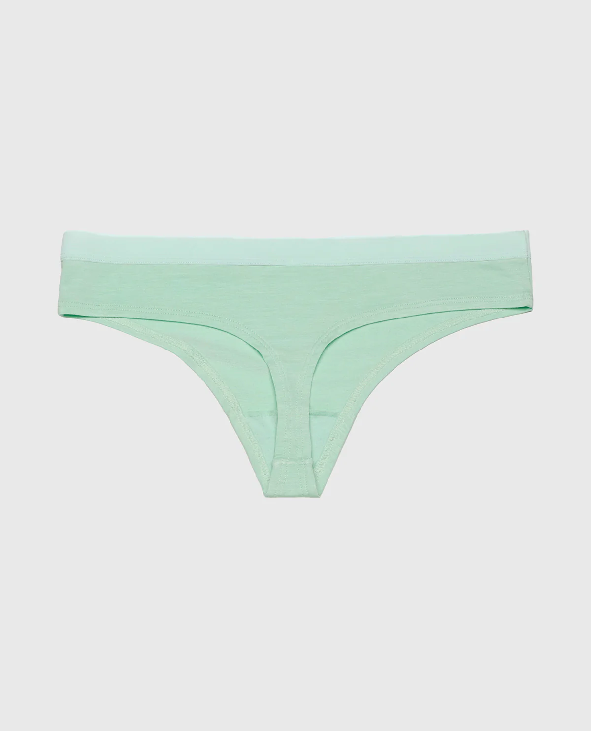 Thong Panty with Vanishing Trim in Mist Green - Image 5