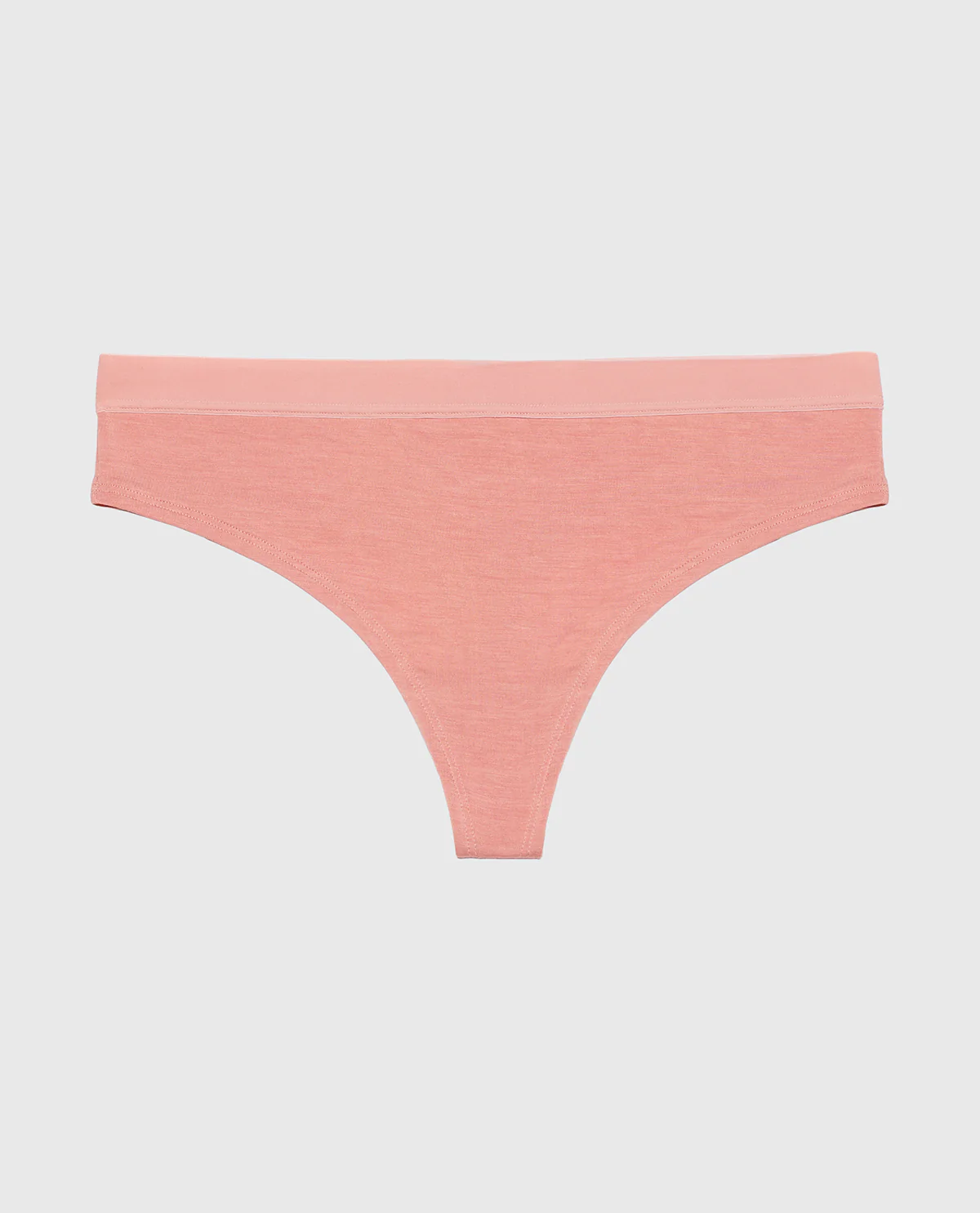 Thong Panty With Vanishing Trim in Old Rose - Image 4