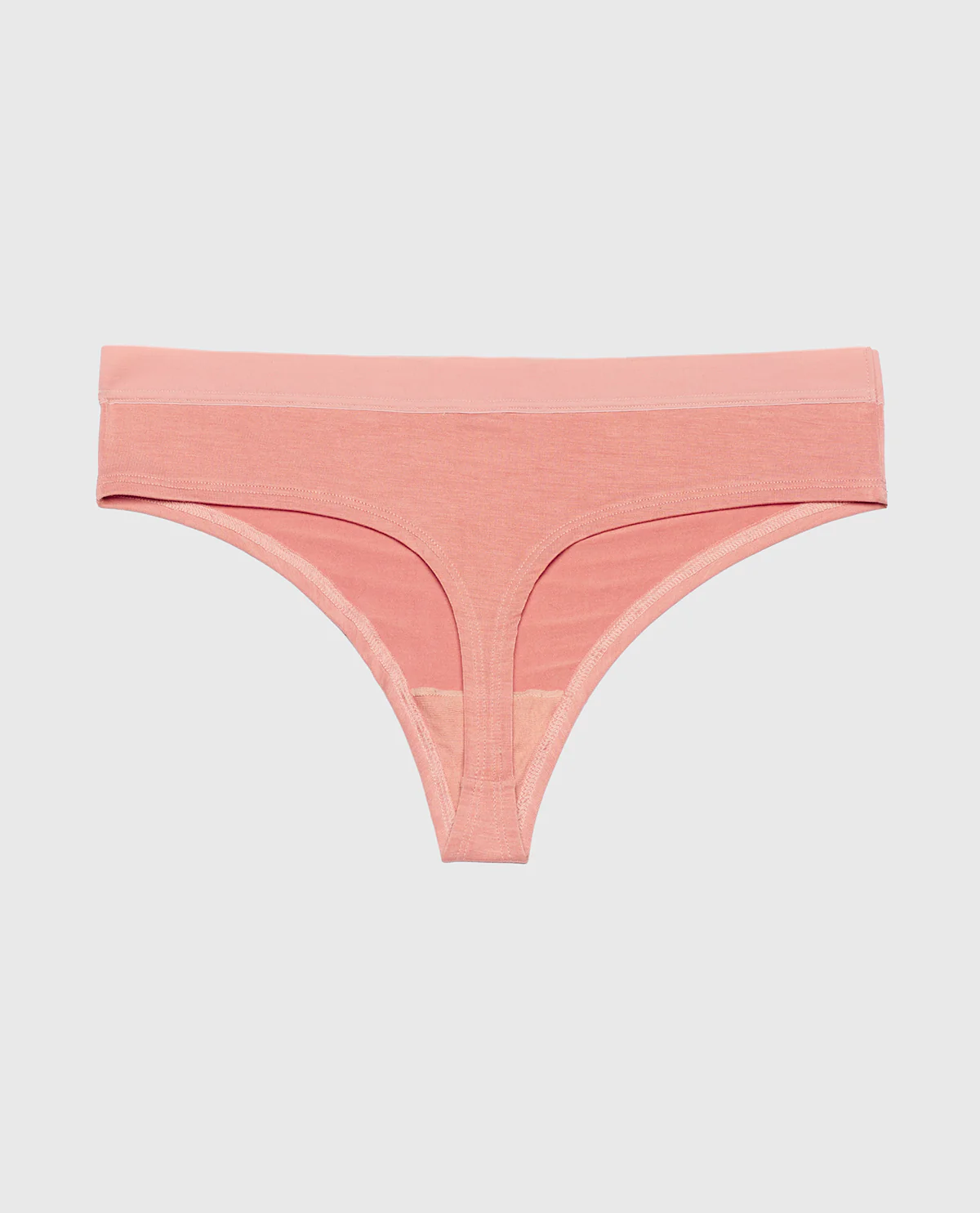 Thong Panty With Vanishing Trim in Old Rose - Image 5