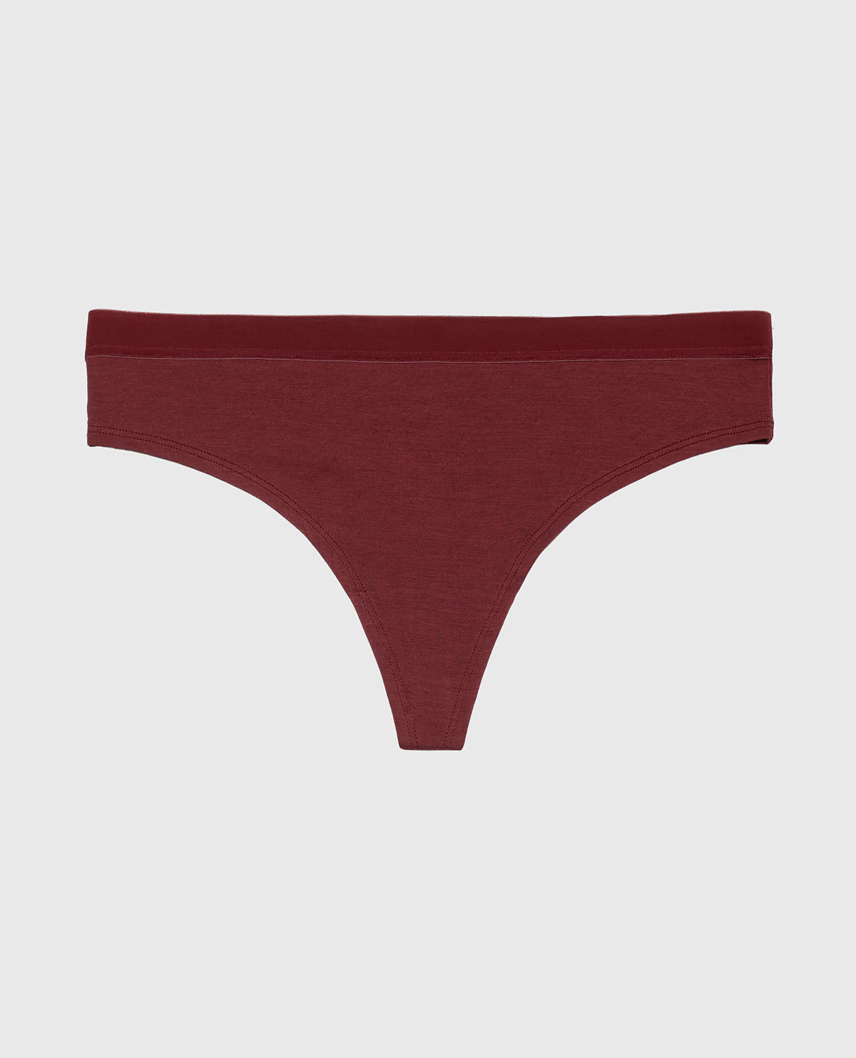 Thong Panty With Vanishing Trim in Russian Ruby - Image 4