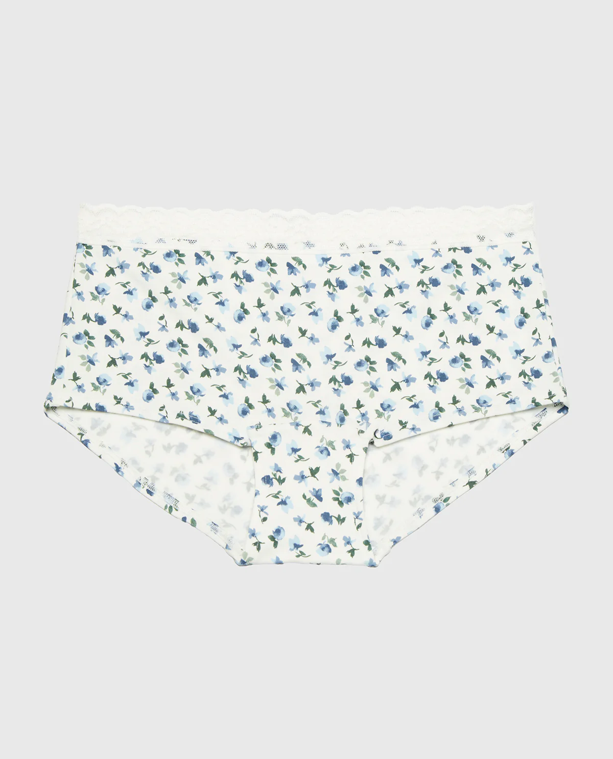 Ultrasoft Boyshort Panty with Lace Trim In Breezy Floral - Image 4
