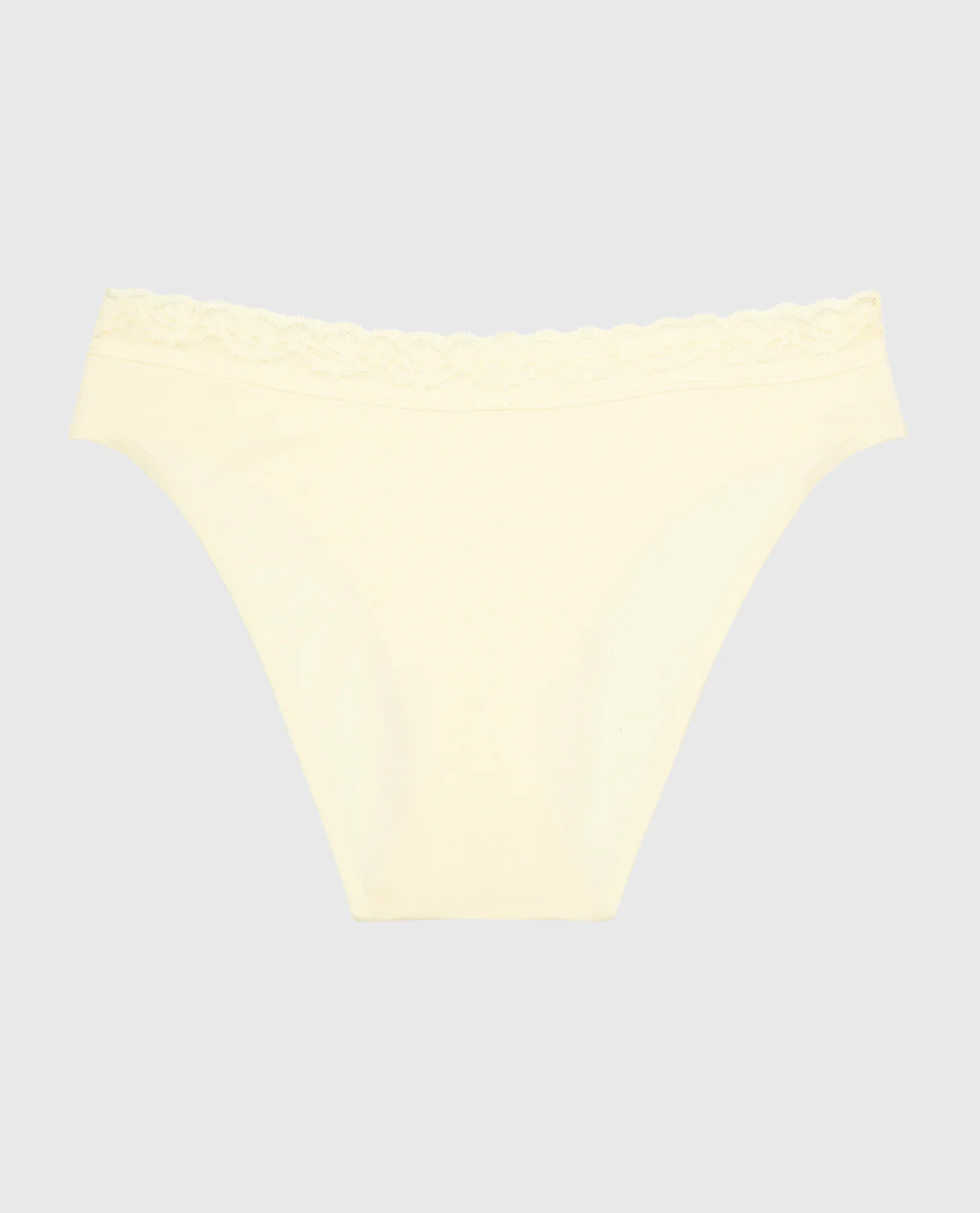 Ultrasoft Modal Bikini Panty with Lace Trim in Lemon Icing - Image 5