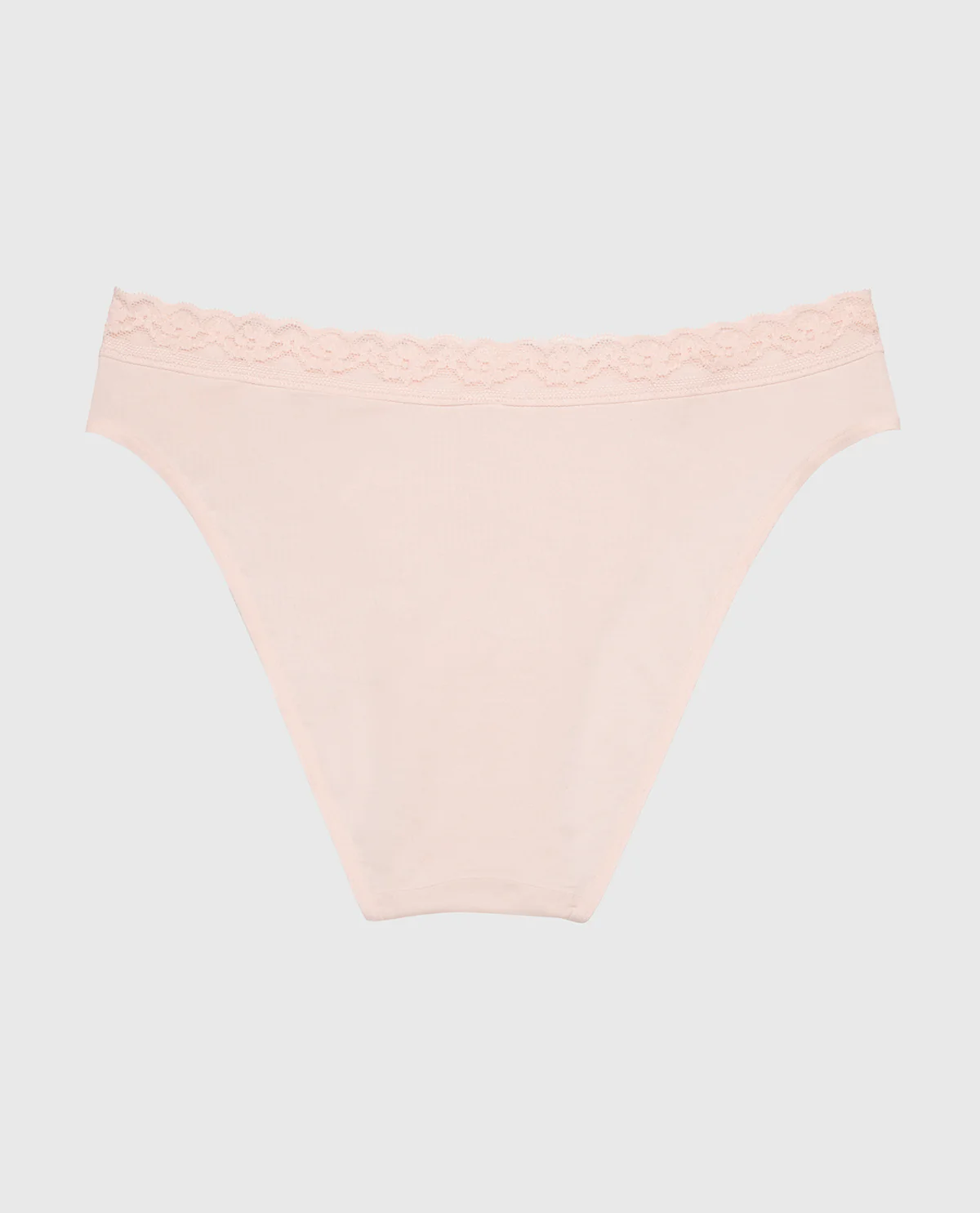 Ultrasoft Modal Bikini Panty with Lace Trim in Pearl Blush - Image 5