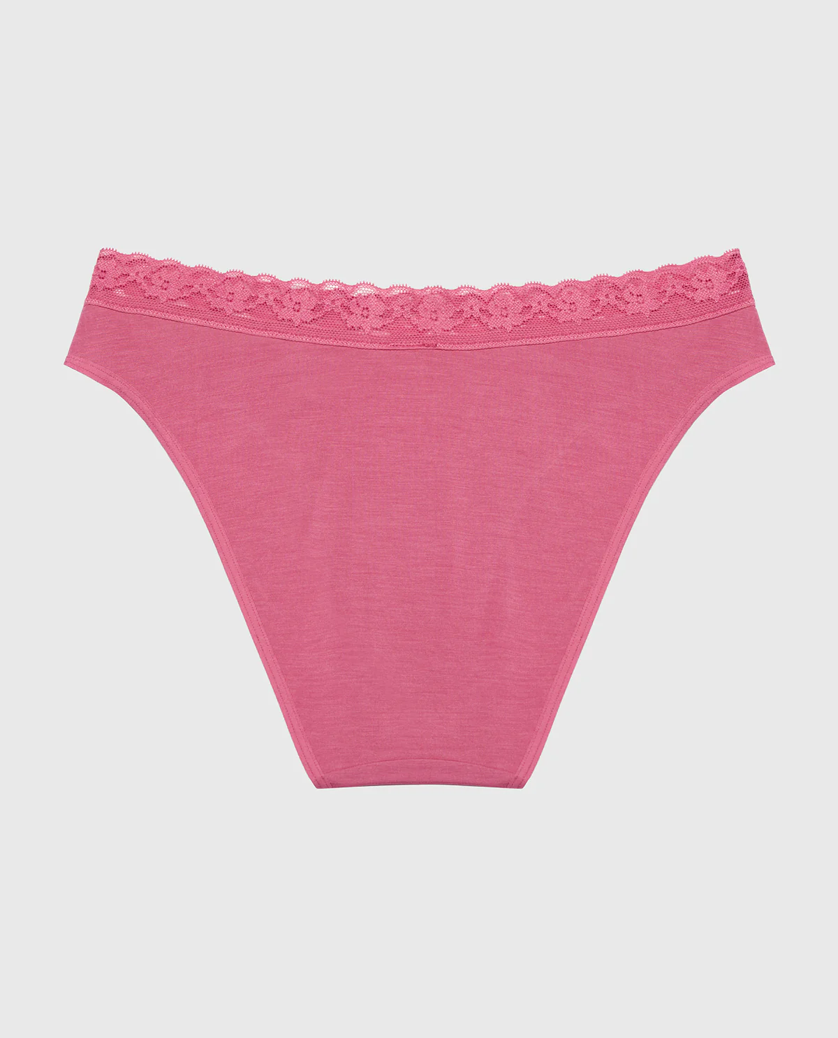 Ultrasoft Modal Bikini Panty with Lace Trim In Red Violet - Image 5