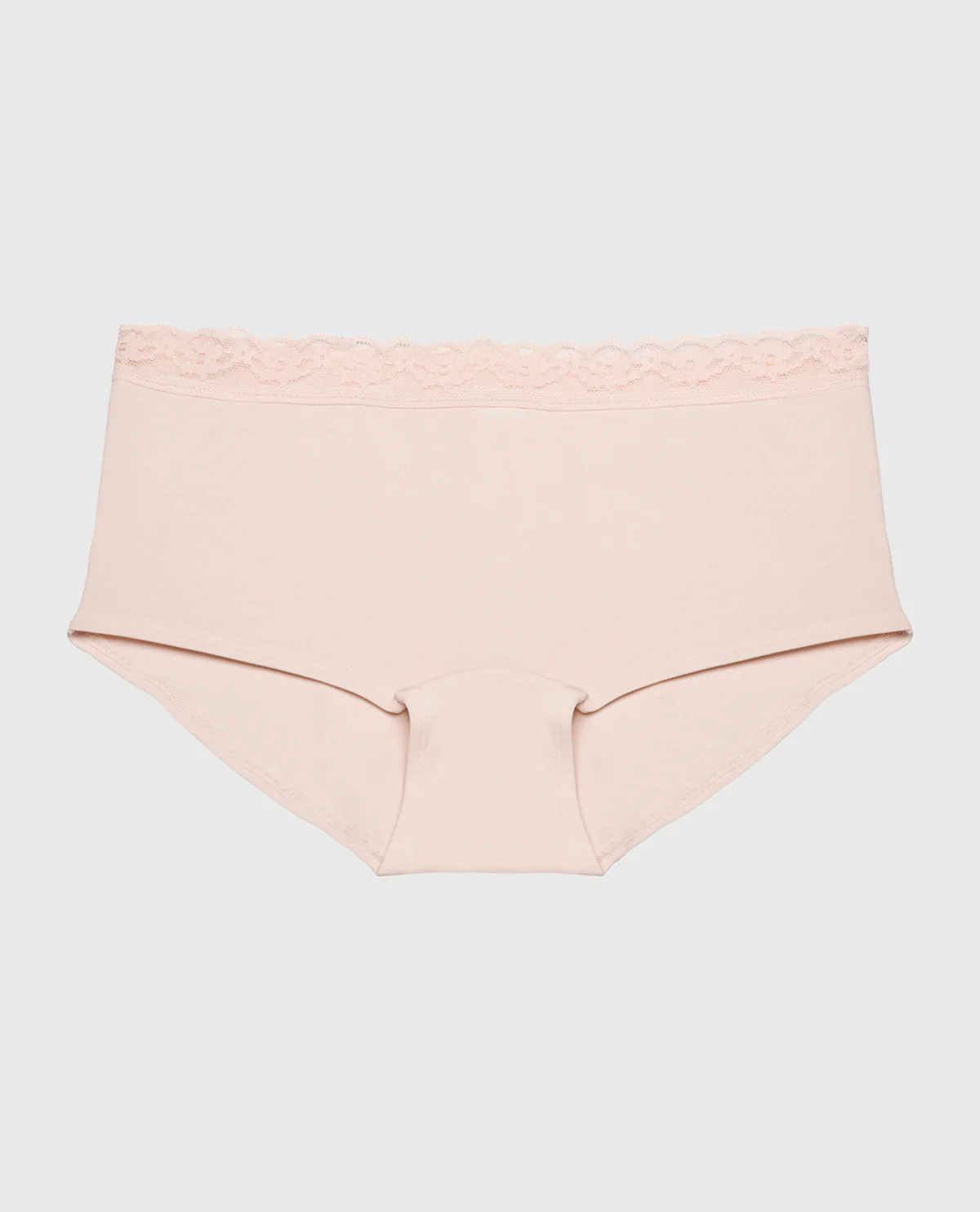 Ultrasoft Modal Boyshort Panty with Lace Trim In Pearl Blush - Image 4