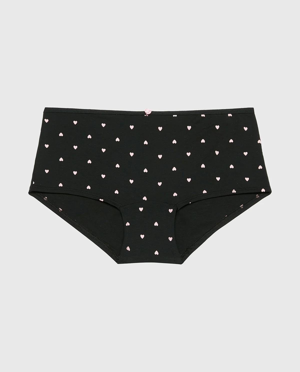 Ultrasoft Modal Boyshort Panty with Rosette Detail in Tiny Heart - Image 4