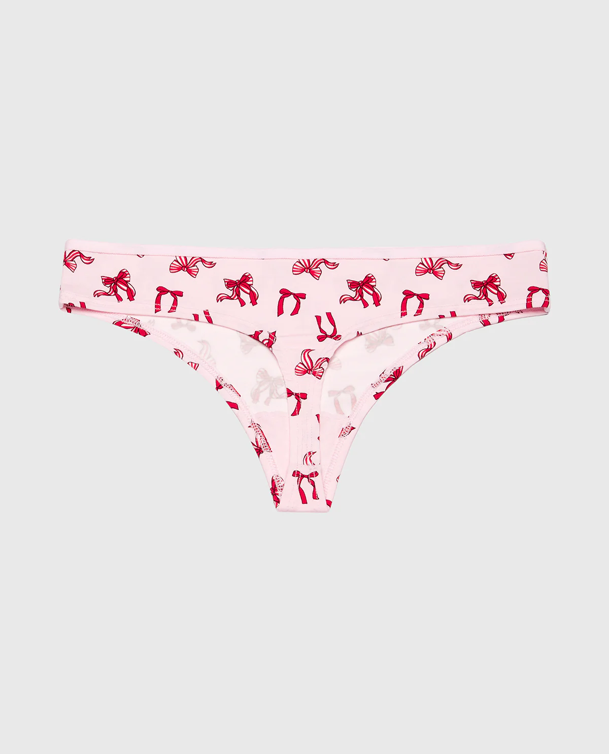 Ultrasoft Modal Cheeky Thong Panty in Sweet Bows - Image 5