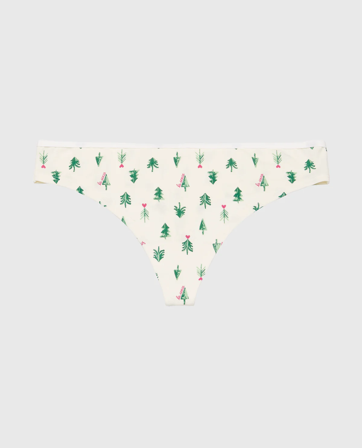 Ultrasoft Modal Cheeky Thong Panty in Tiny Soft Trees - Image 5