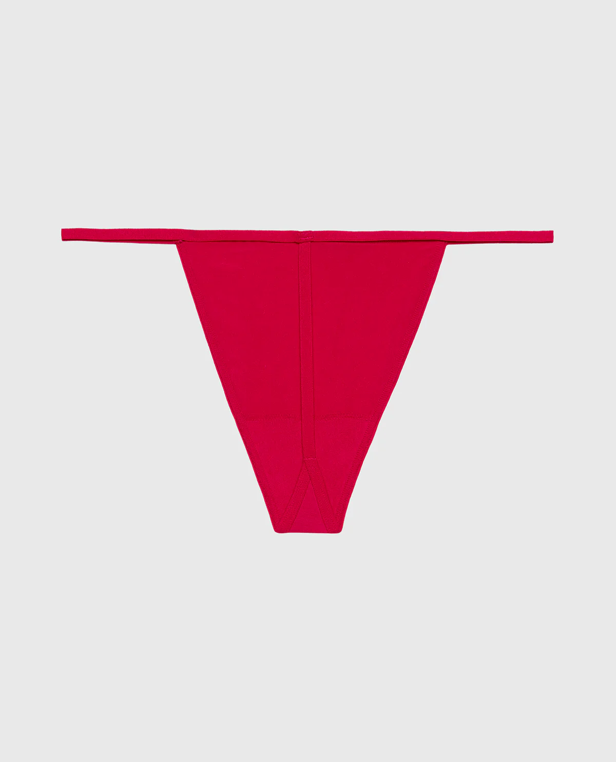 Ultrasoft Modal G-String Panty with Rosette Detail in Crimson - Image 5