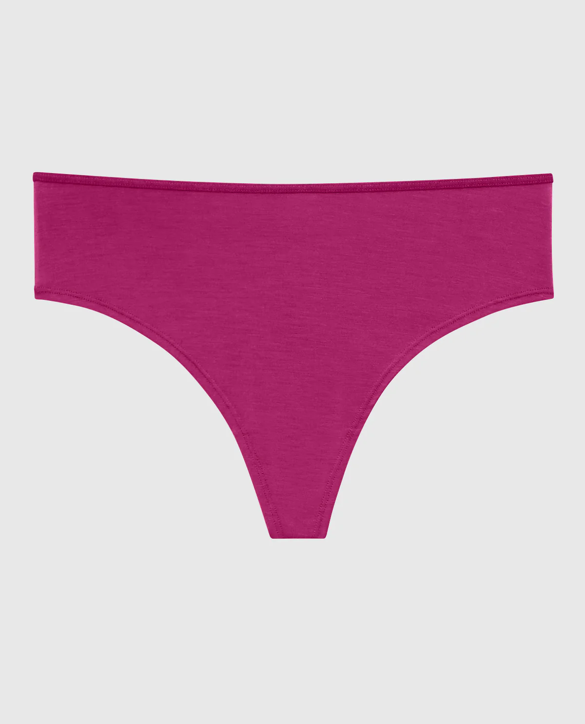 Ultrasoft High Leg Thong Panty in Outrageous Pink - Image 4