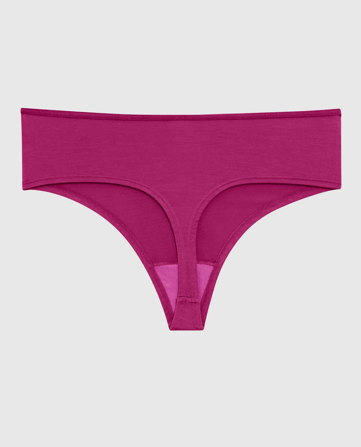 Ultrasoft High Leg Thong Panty in Outrageous Pink - Image 5