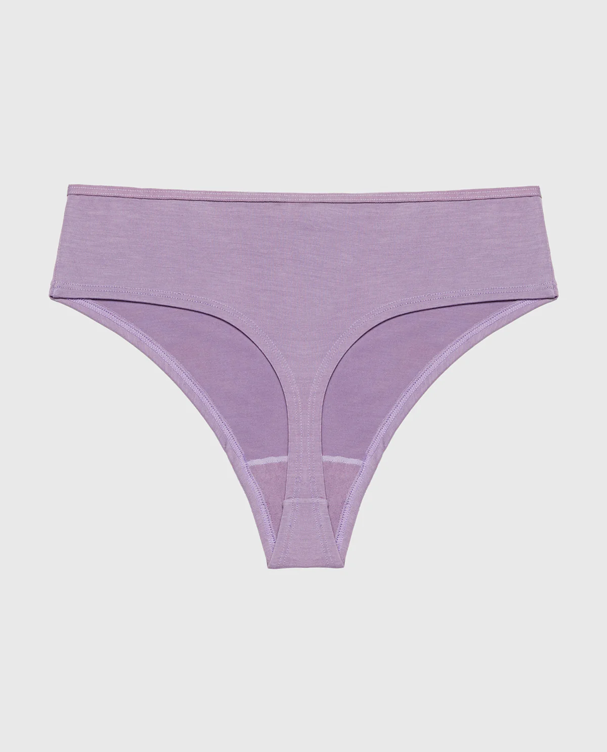 Ultrasoft Modal High Waist Thong Panty with Rosette Detail in Purple Haze - Image 5