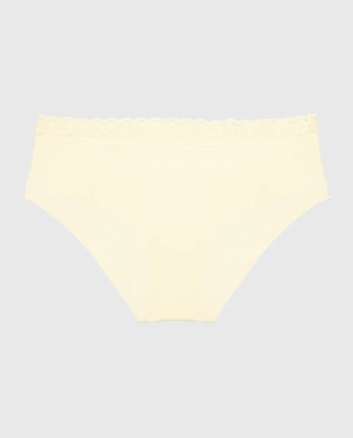 Ultrasoft Modal Hipster Panty with Lace Trim In Lemon Icing - Image 5