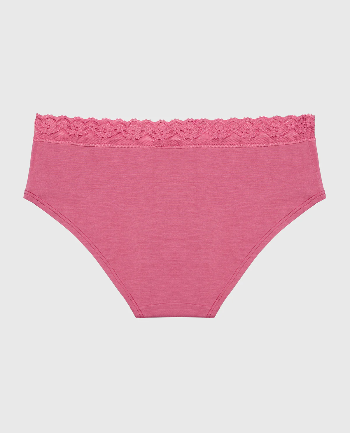 Ultrasoft Modal Hipster Panty with Lace Trim In Red Violet - Image 5
