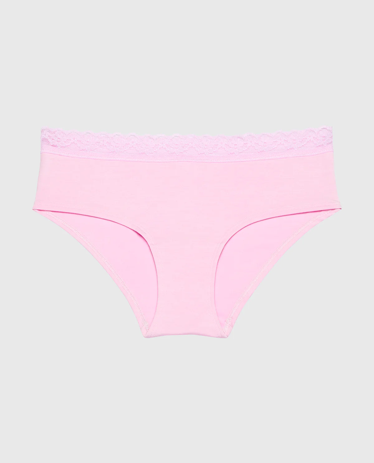 Ultrasoft Modal Hipster Panty with Lace Trim in Sweet Dream - Image 4