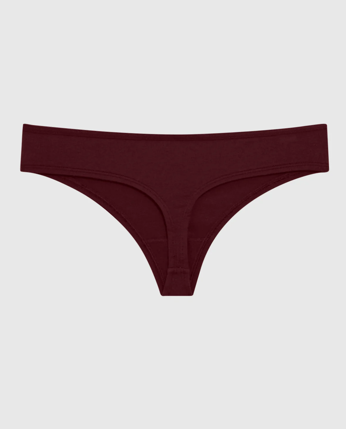 Ultrasoft Modal Thong Panty in Red Wine - Image 5