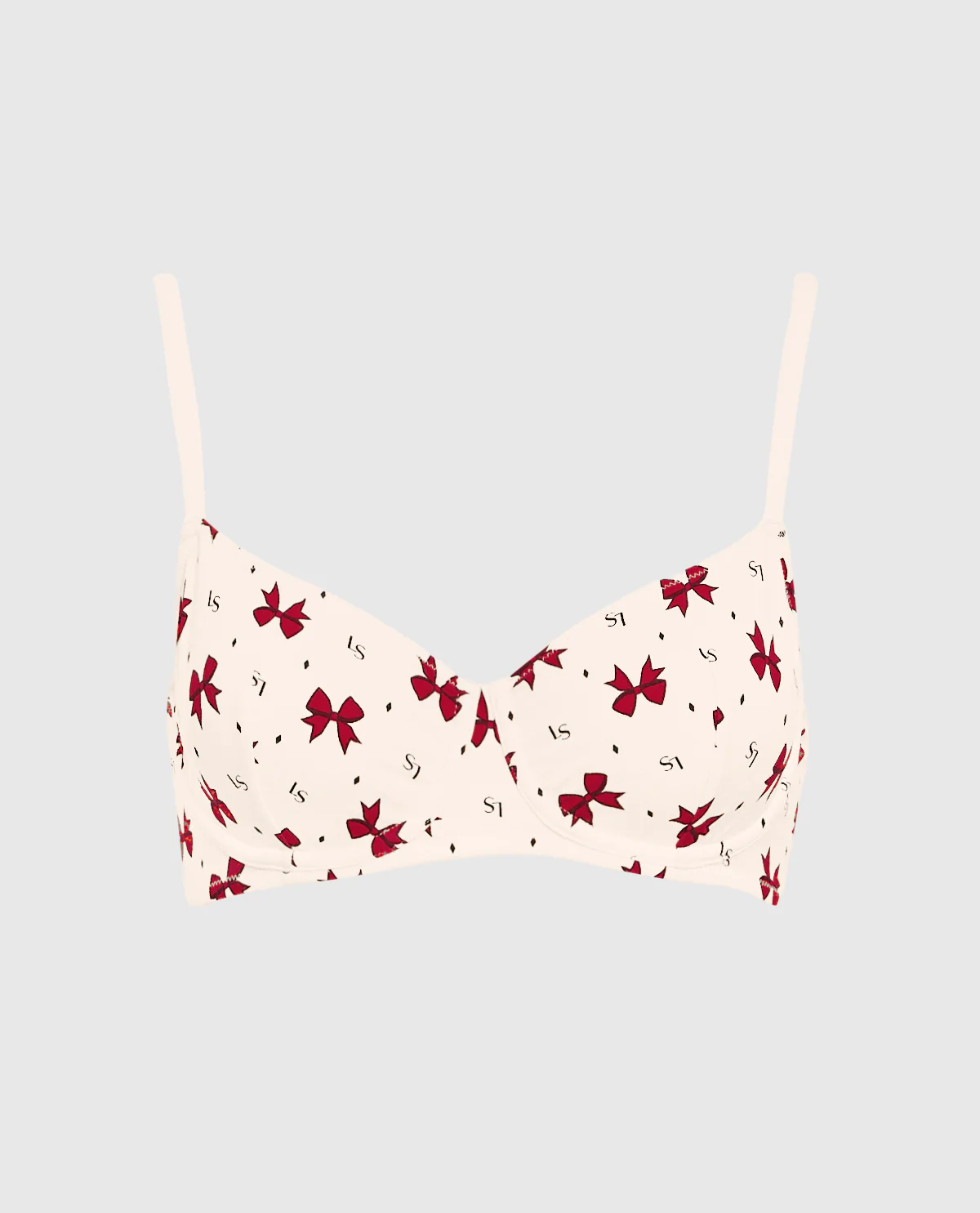 Unlined Balconette Bra in Bow to the Queen - Image 5