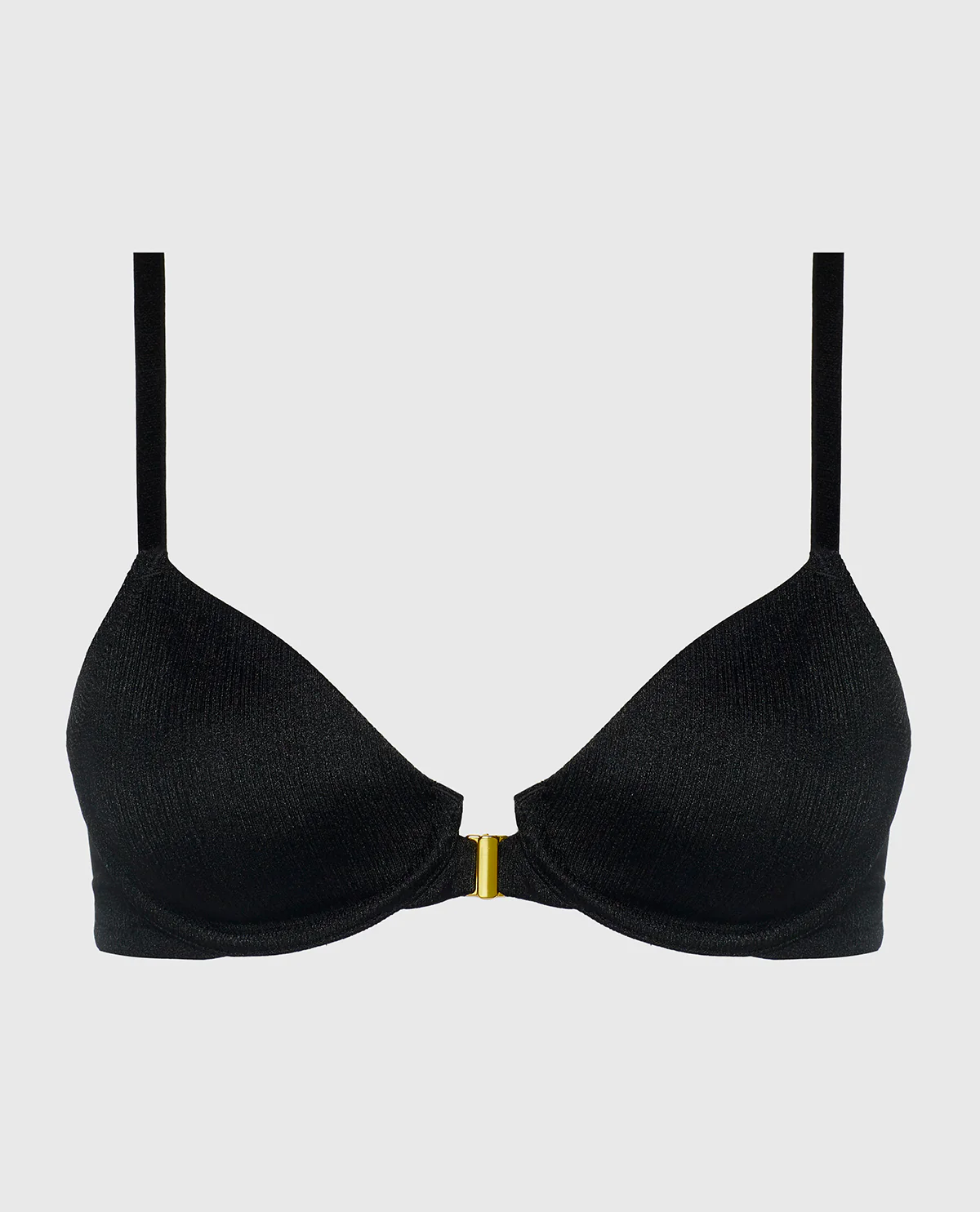 Unlined Demi Bra in Tuxedo Black - Image 4