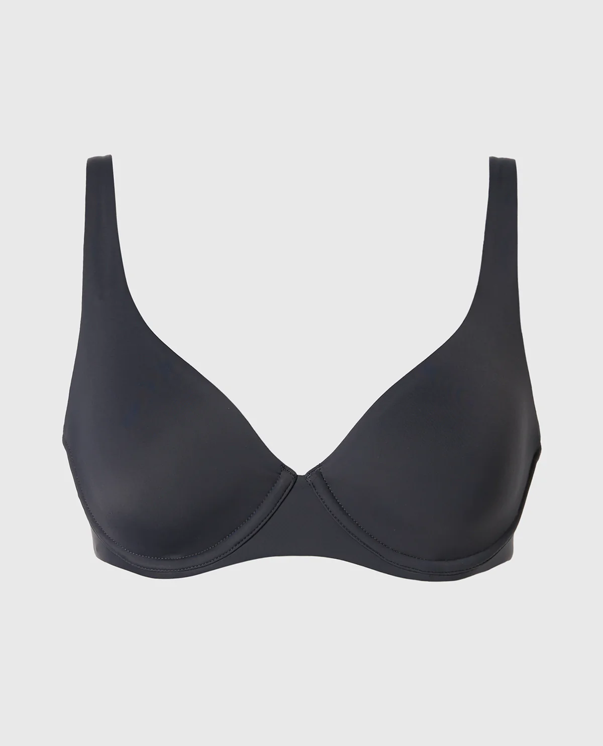 Unlined smooth perfect coverage bra in Ebony - Image 4