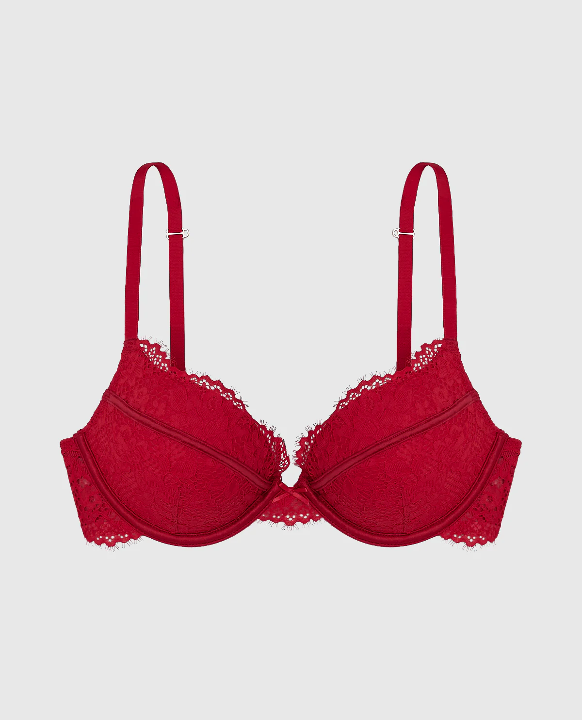 Up 2 Cup Lace Bra in Cosmo Red - Image 5