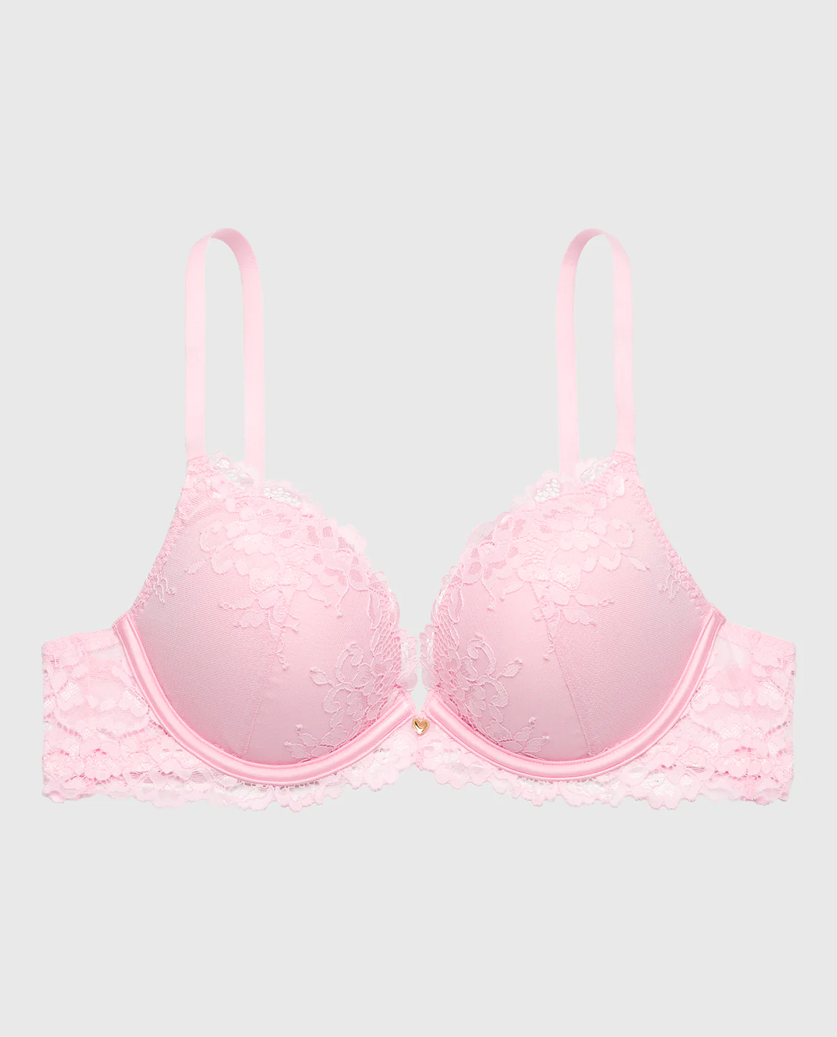 Up 2 Cup Plunge Bra with Romantic Lace in Sweet Dream - Image 5