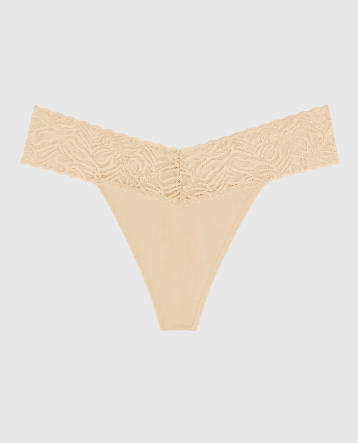 V-Waist Cotton Thong Panty