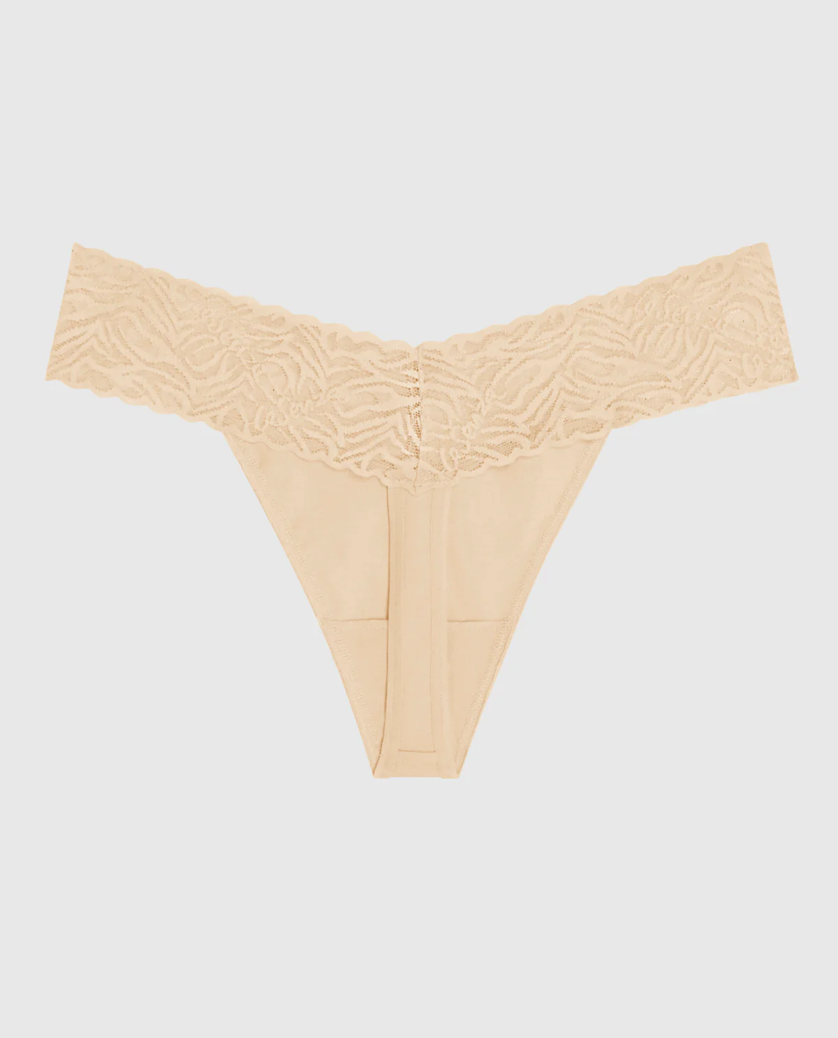V-Waist Cotton Thong Panty - Image 2