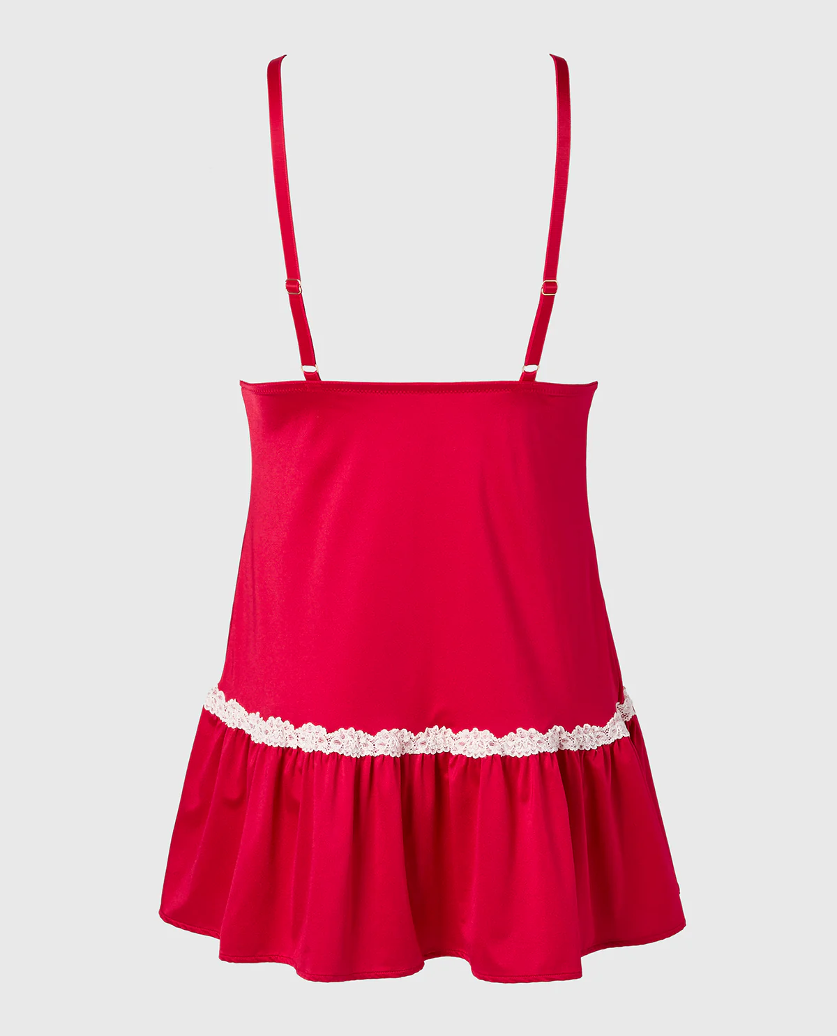 Wicked Lace Micro Dress in Crimson - Image 5
